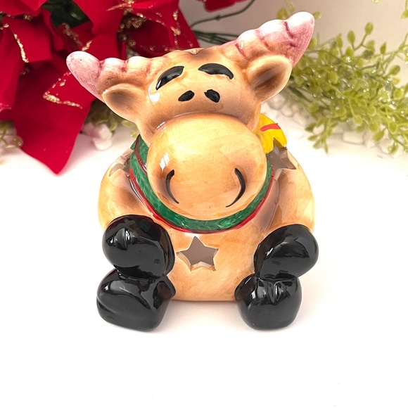 Moose Family Tea light set of 4. - Picture 5 of 7